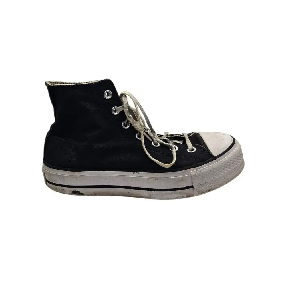 Converse Chuck Taylor All Star Platform High Top Sneakers Black Size 8